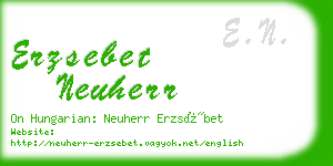 erzsebet neuherr business card